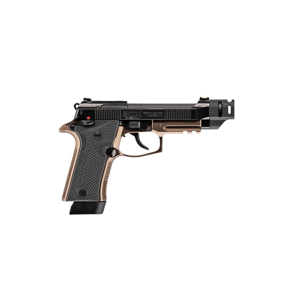 Beretta 80X Cheetah Tactical Urban Launch Edition .380 ACP 4.4" Bbl Black & Bronze SA/DA Pistol w/2 15rd Mags J80XTACLED15
