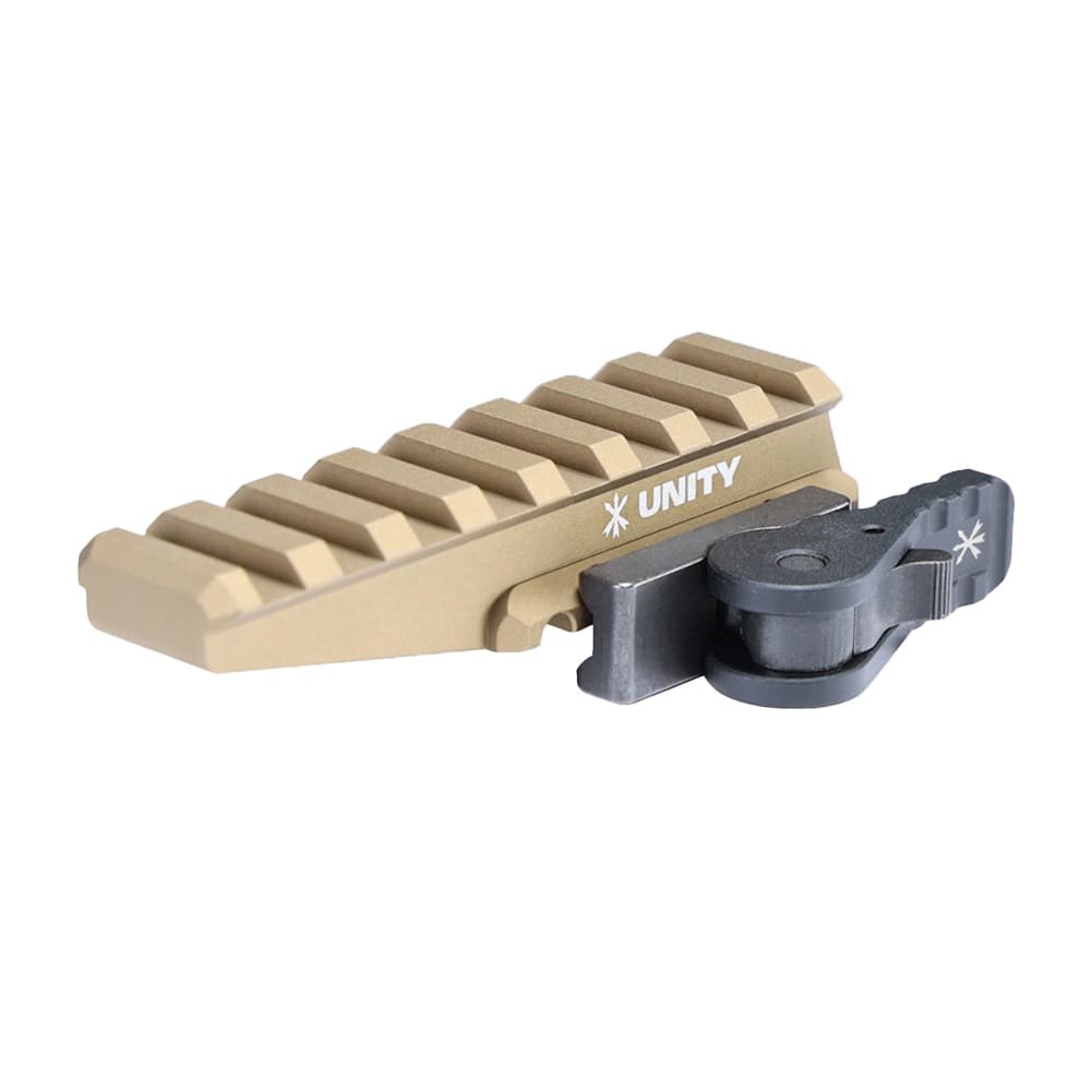 Unity Tactical FAST Picatinny Optic Riser 2.26" centerline for Lower 1/3 Optics, FDE FST-ORF