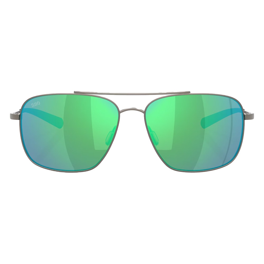 Costa Del Mar Canaveral Brushed Gunmetal Frame Green Mirror 580G Lens 06S6002-60022359