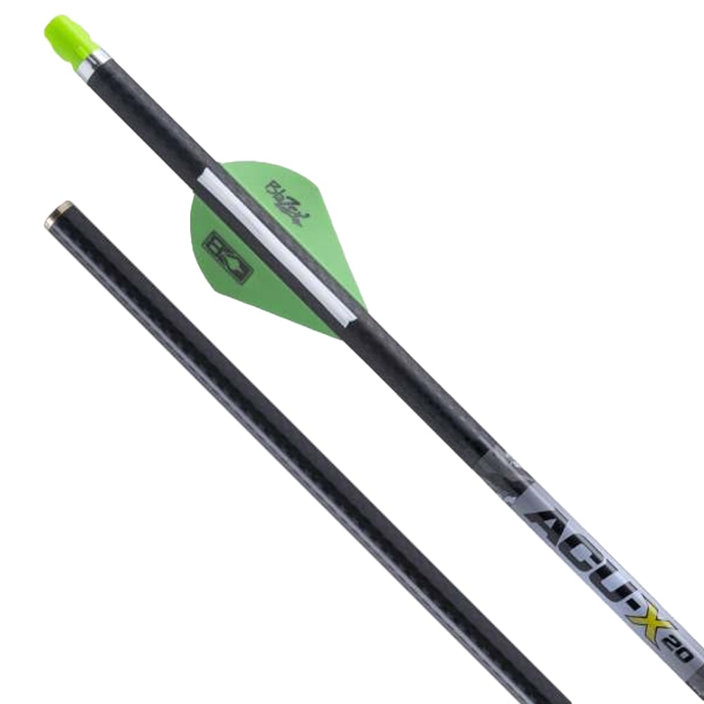 TenPoint ACU-X 20" ACU-X Nock .001" Green Carbon Arrows 6pk HEA-790.6