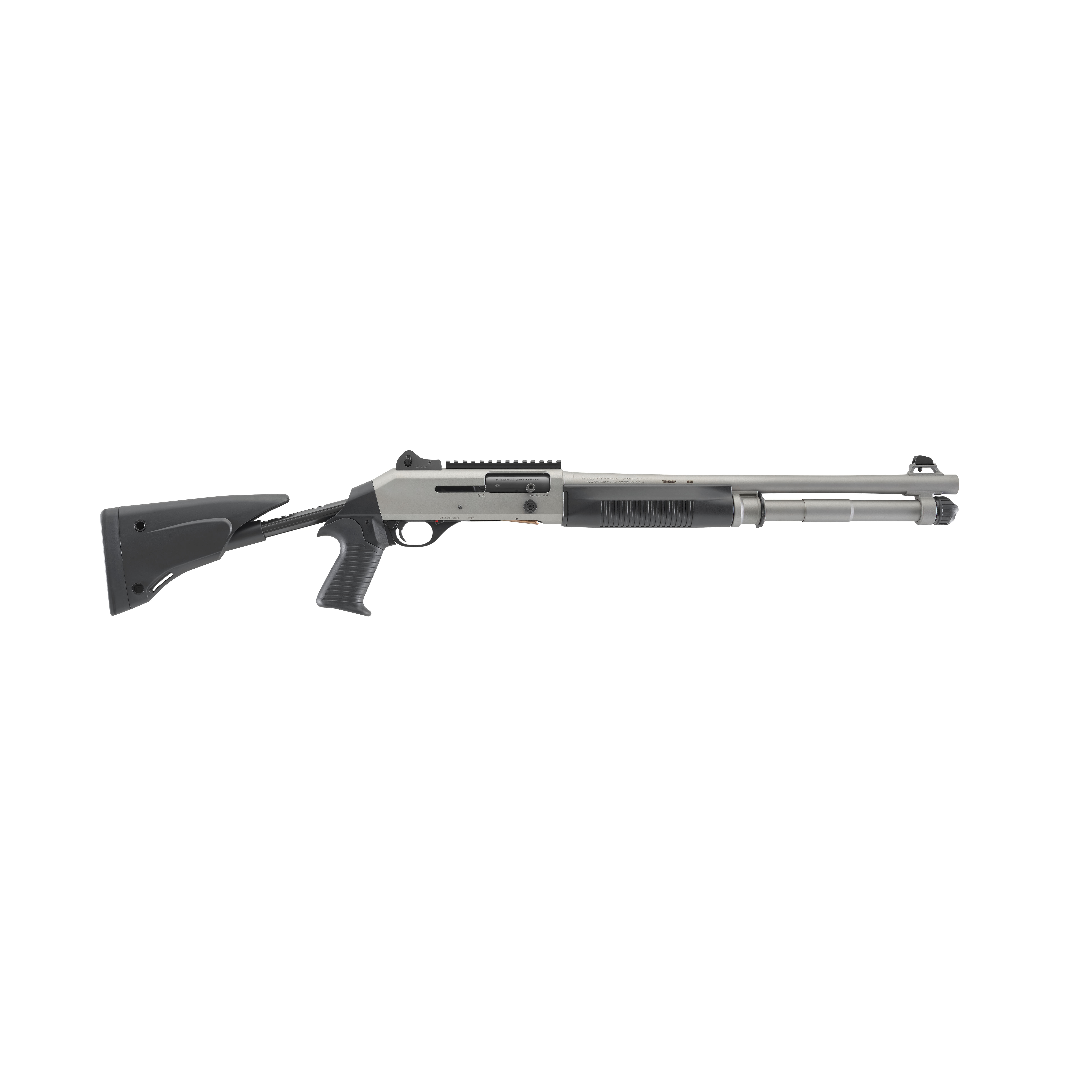 Benelli M4 EXT 12 GA 18.5" Bbl ARGO Dual-Piston 7+1 Cap Enlarged Bolt Release Pic Rail Ghost Ring Sights Pistol Grip Tele Stock H2O Shotgun 11789