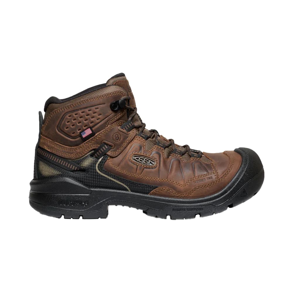 Keen American Built Targhee IV Mid Work WP Men's Dark Earth/Black Boots 1030865