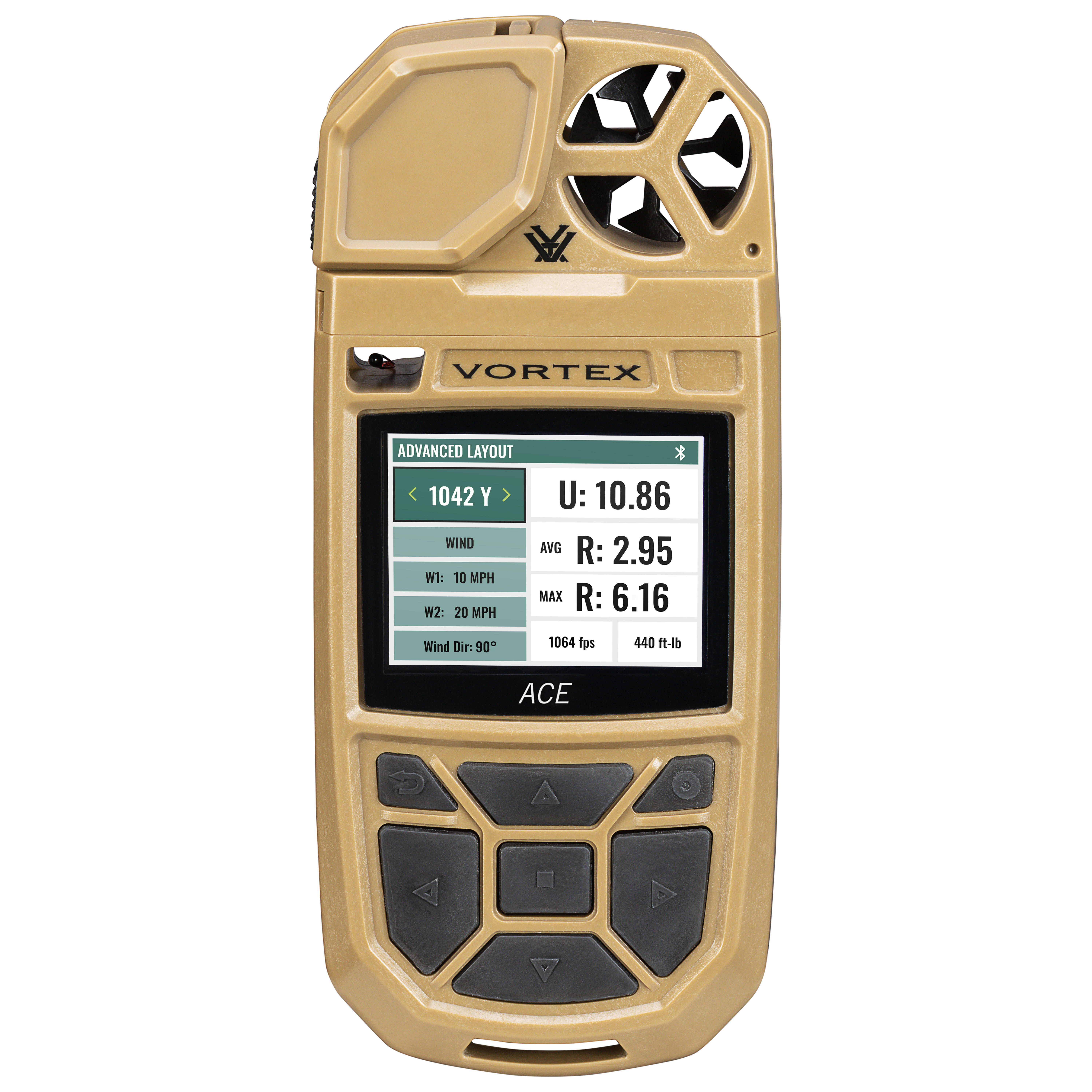 Vortex Ace Ballistic Weather Meter w/Integrated GeoBallistics On-Board Ballistic Solver WM-ACE