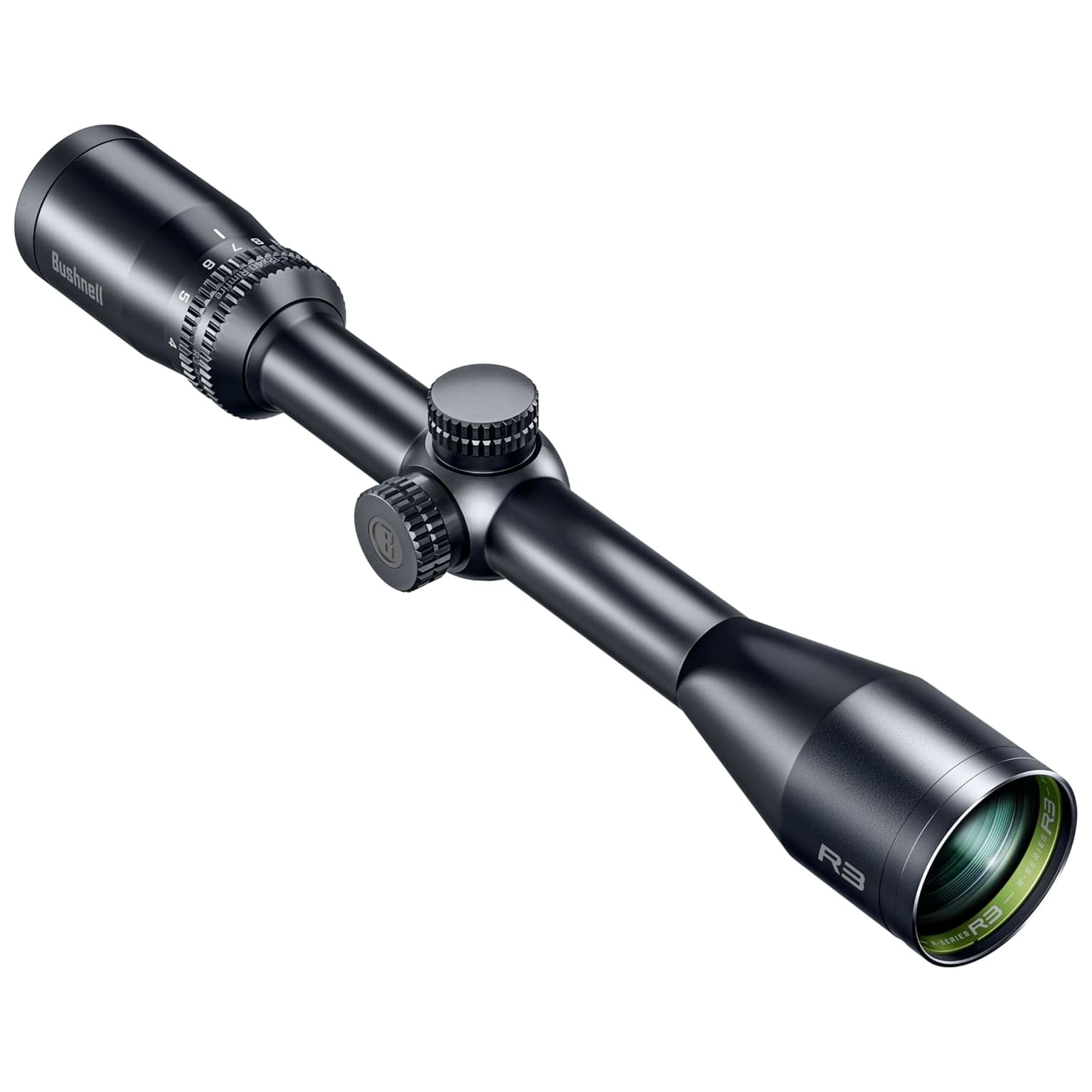 Bushnell 4-12x40 R3 Rimfire Black Riflescope DZ22 Reticle EXO Protective Barrier Hang R3-41240S4