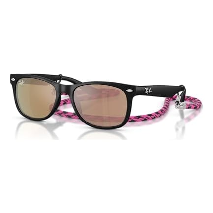 Ray-Ban Junior New Wayfarer Rubber Black Orange Mir Pink Polar 0RJ9052S-70287J47