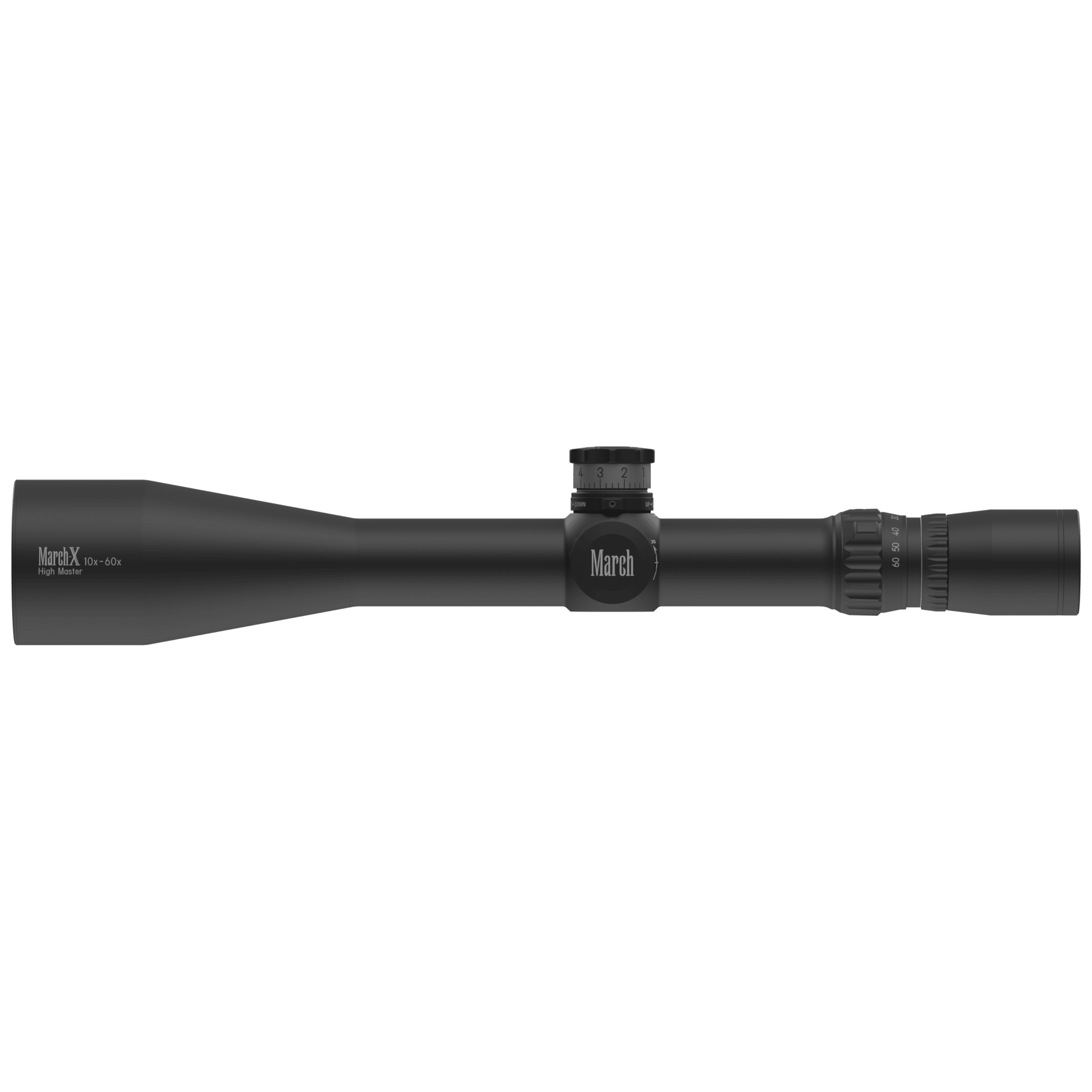 March-X Tactical "High Master" 10x-60x56mm SFP MTR-3 1/8 MOA Riflescope w/Writable Turrets D60HV56TMW-MTR-3