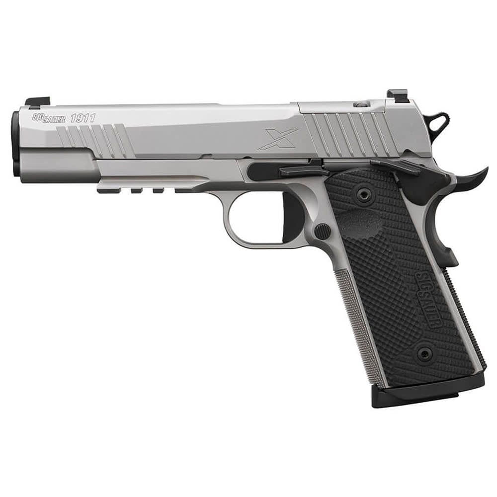 Sig Sauer 1911 XSeries .45 ACP 5" Gray Optic-Ready Pistol w/XRAY3 Sights, G10 Grip &amp; (2) 8rd Steel Mags 1911XR-45-SS