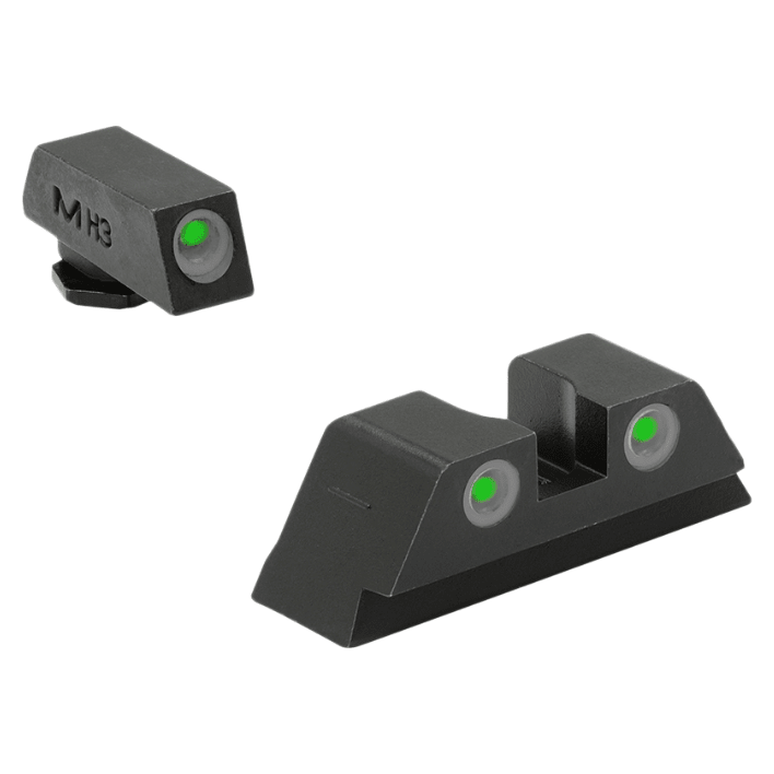Meprolight Tru-Dot Glock 42, 43, 43X, 48 Green/Green Fixed Pistol Sight Set 102203131
