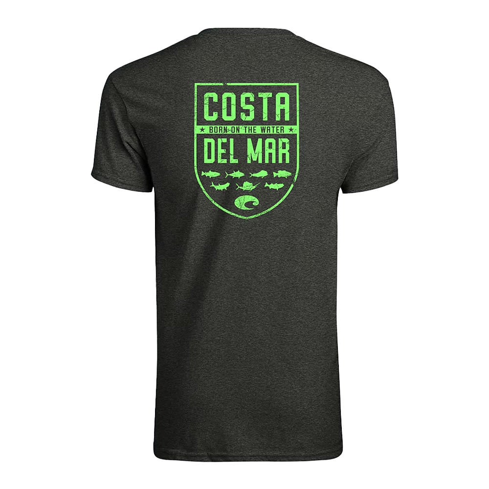 Costa Del Mar Lifestyle Species Shield T-Shirt Mens Dark Heather FQA400025-25U
