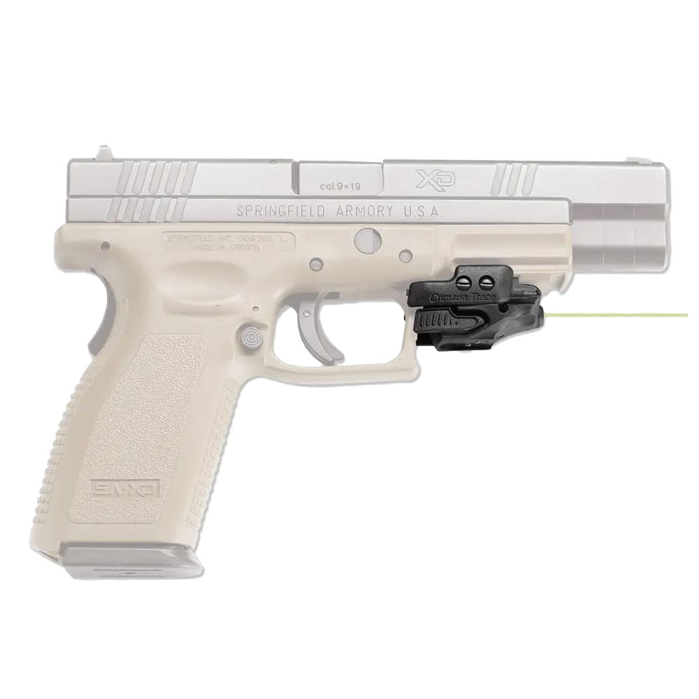 Crimson Trace Rail Master CMR-201 5mW Green Laser for Picatinny &amp; Glock Rails, Ambidextrous Controls Adjustable Windage/Elevation 01-3000227