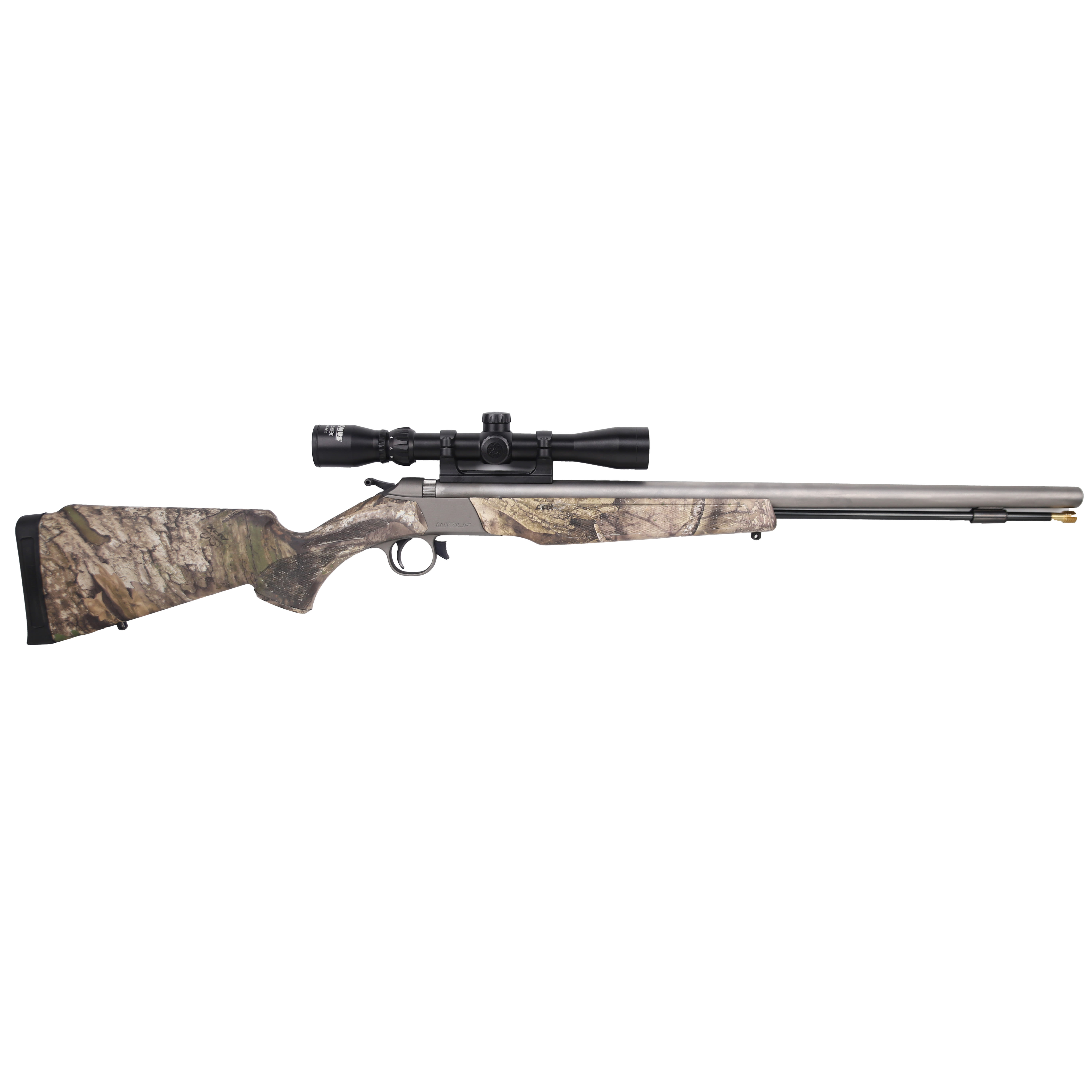 CVA Wolf .50 Cal 300 Aerolite 24" 1:28" Bbl Stainless Steel/RealTree APX Muzzleloader w/Konusshot 3-9x32 Riflescope PR2120SSCP