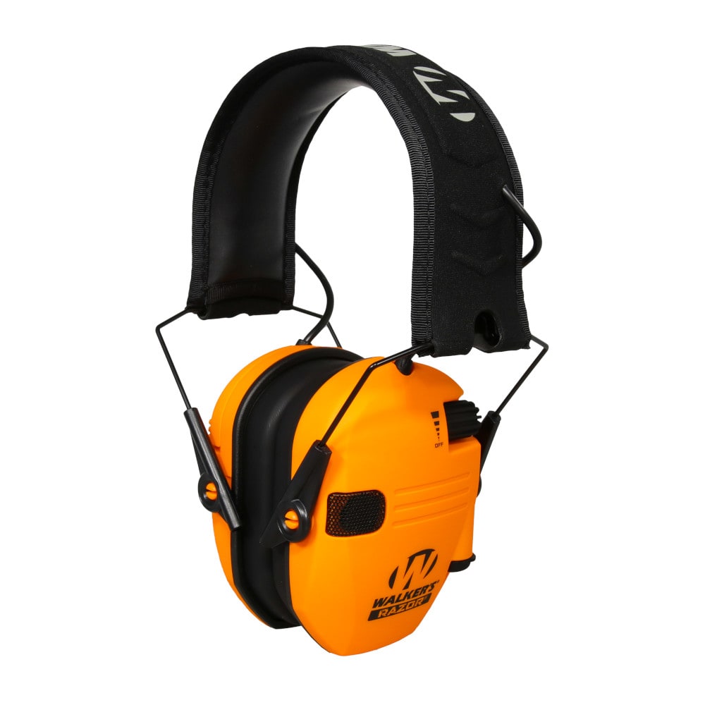 Walker's Razor Slim Electronic Muff Blaze Orange Electronic Ear Ear Muffs GWP-RSEM-BLZ