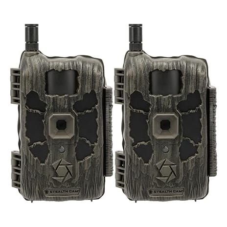 Stealth Cam 2 Pack of Deceptor Max 2.0 Dual Core 40 MP Cellular Trail Cameras STC-DCPTRX2-2PK