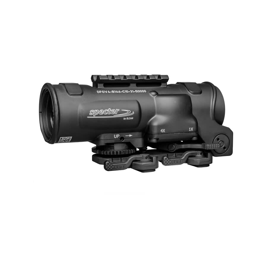 Elcan SpecterDR 1x/4x 7.62 BDC Reticle Dual Role Optical Sight Black Rifle Scope DFOV4-B146-C20-SAI3