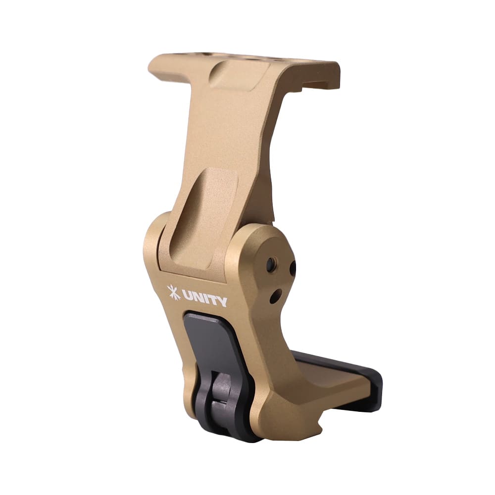 Unity Tactical FAST Flip to Center Magnifier Mount OMNI w/ Integrated QD Lever, FDE FST-OMF