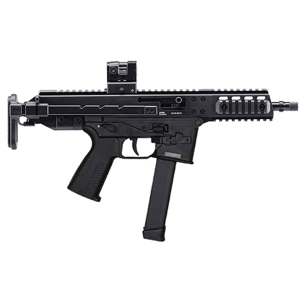 B&amp;T GHM9 9mm Glock Lower Black Short Barrel Rifle w/Telestock (NFA) BT-450002-SBR-G-TS