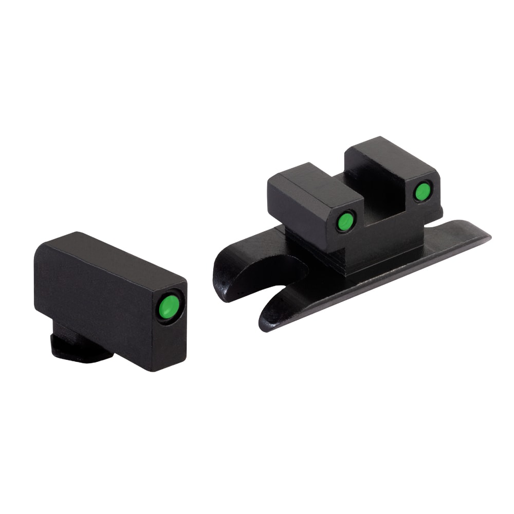 Ameriglo Green Tritium 3 Dot Sight Set, Black Outlines .240” Front Sight For Glock 43X / 48, COA, Slimline Width AC-806