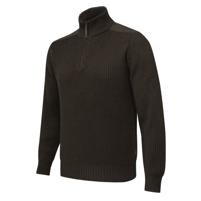 Beretta Dover Tech Half-Zip Sweater Brown Bark PU691T234608C1