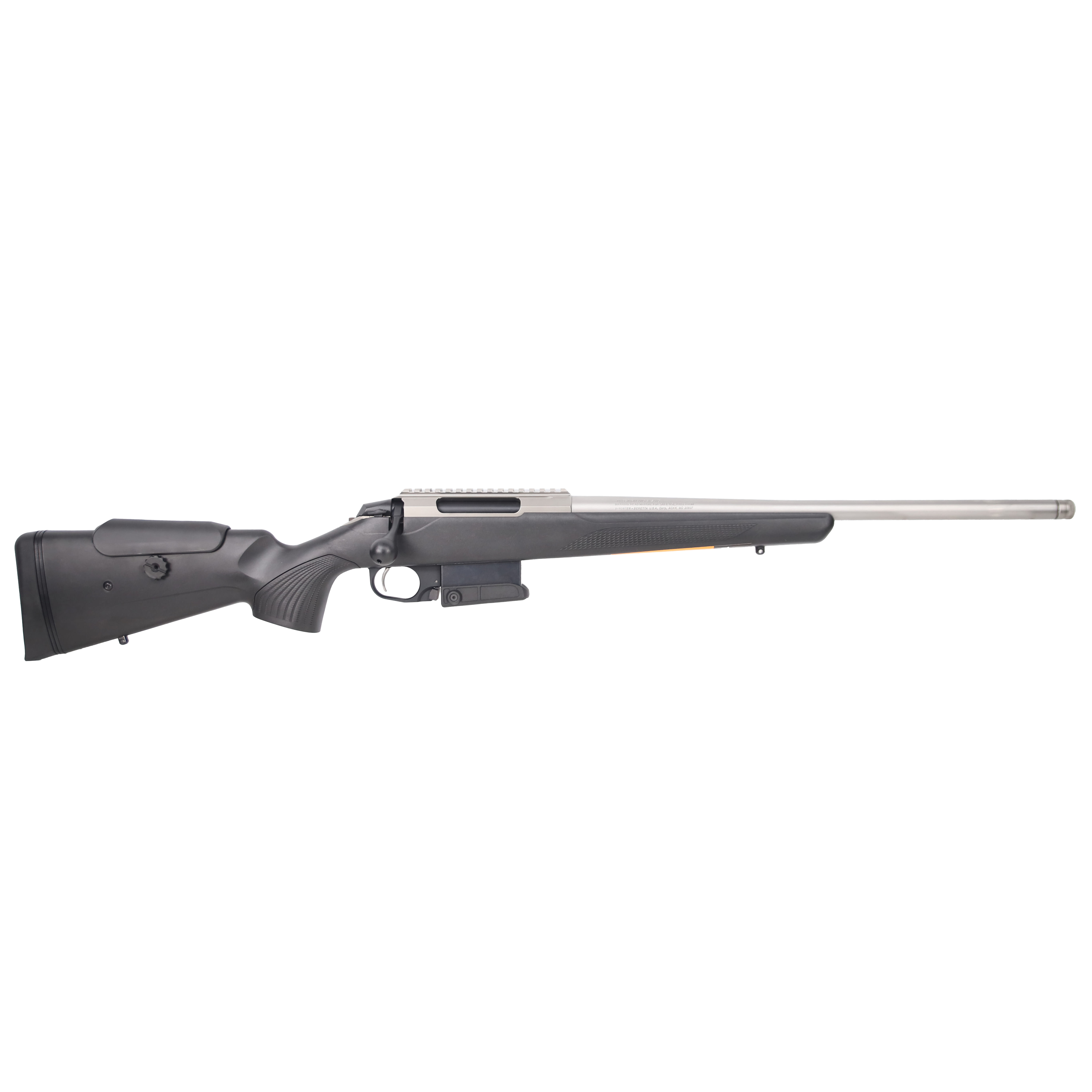 Tikka T3X Ctr Stainless Steel 223 REM NS 20 BBL 1:1/8 5/8x24 TPI RH 10RD Synth ADJ CHK / Black J03581