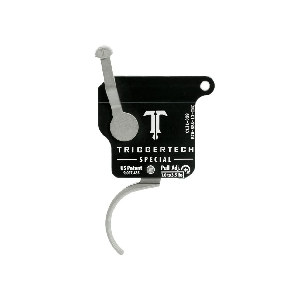TriggerTech Rem 700 Clone Single-Stage Performance Stainless Field Clean Traditional Curved 2.49-5 lbs Adj No Bolt Release Trigger R70-SBS-25-TNC