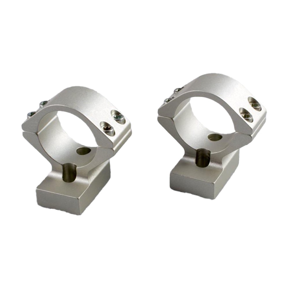 Talley 1" Ruger, Savage Rnd Rec w/AT, Stiller Pred (Pre-2018), Comp, Vent (6-48) (LA) (Ex-Front) (High) (Sil) Alloy Lt. Wt. Ring Base Combo S95X725