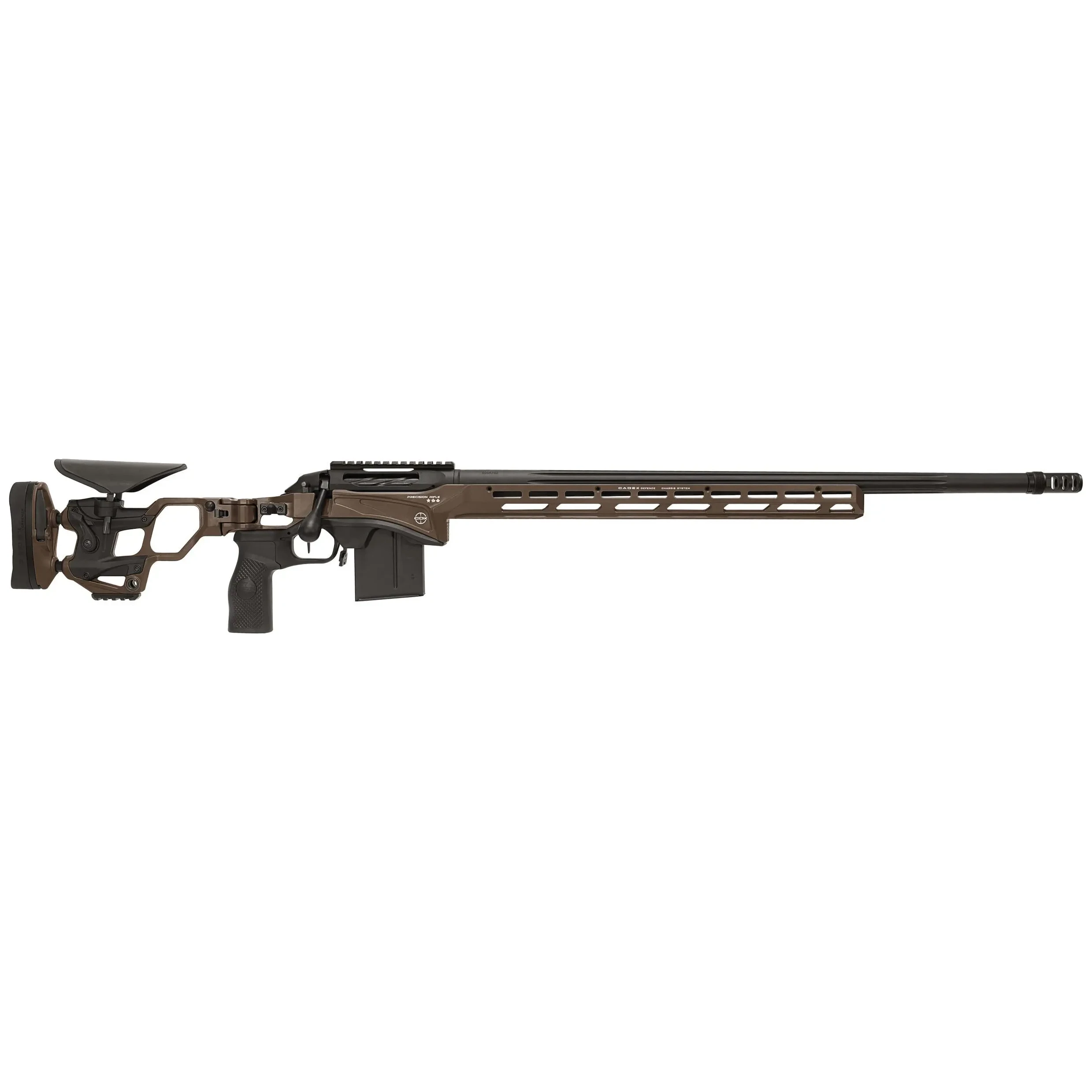 Cadex Defense CDX-SS SEVEN S.T.A.R.S. PRO .308 Win 26" 1:10" Bbl Hybrid SSV/Black Rifle w/Hunting-Style MB CDXSS-PRO-308-26-CS20-D2E1N-HSB