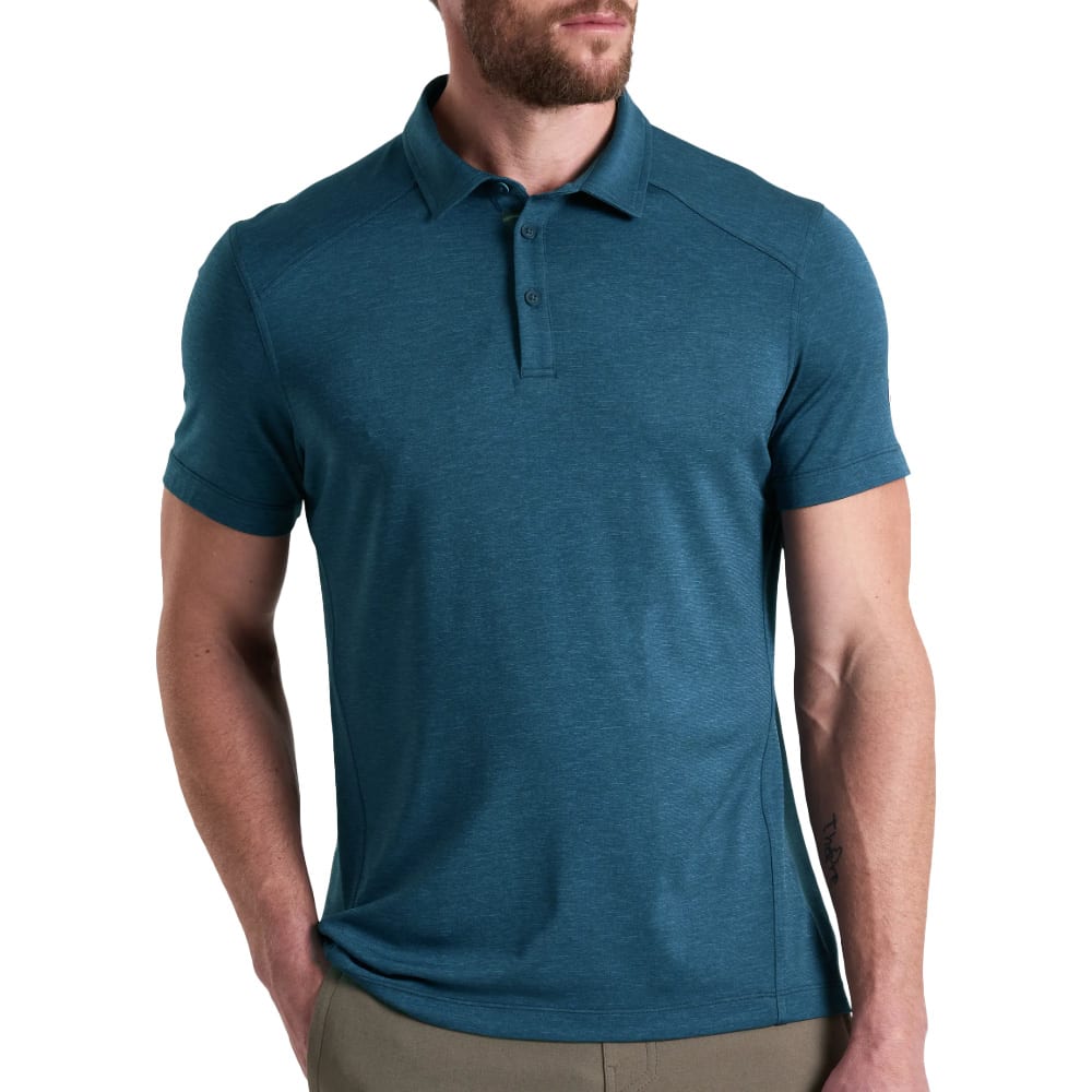 Kuhl Shadow Polo Short Sleeve Pirate Blue Men's 7583-PB-M