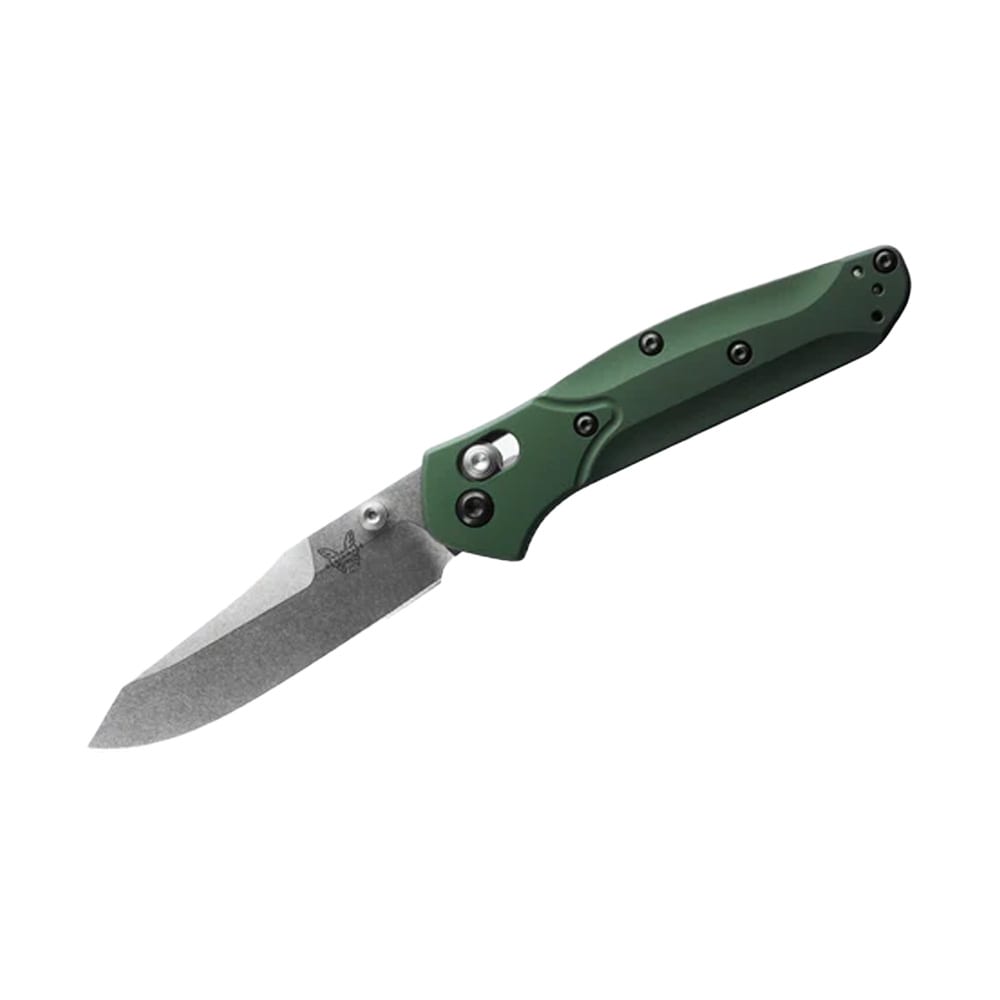 Benchmade 945 Mini Osborne AXIS Reverse Tanto Green Aluminum Knife 945
