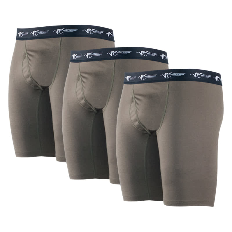 Stone Glacier Chinook Merino Boxer Brief 3-Pack Tarmac XX Large 10004-TM-3Pack-XXL