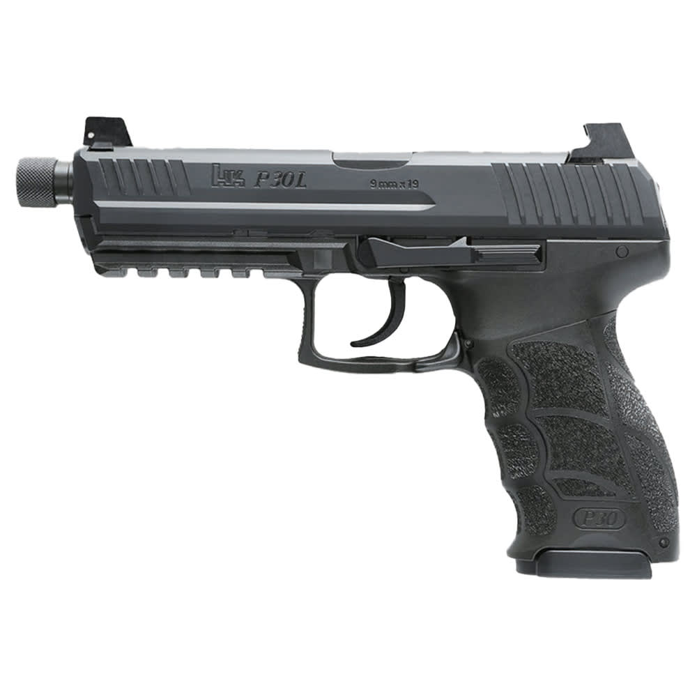 Heckler &amp; Koch P30L Tactical V3 9mm DA/SA Rear Decocking Button Pistol w/(1) 17 &amp; (1) 20rd Mag 81001478
