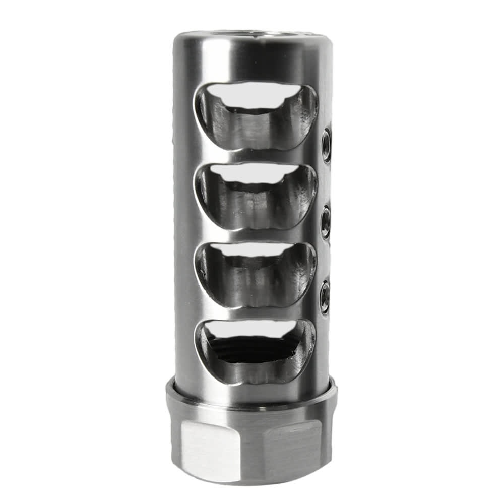 American Precision Arms Gen 4 Micro Bastard Self Timing Muzzle Brake 9/16x24 6.5mm Stainless G4M9665S