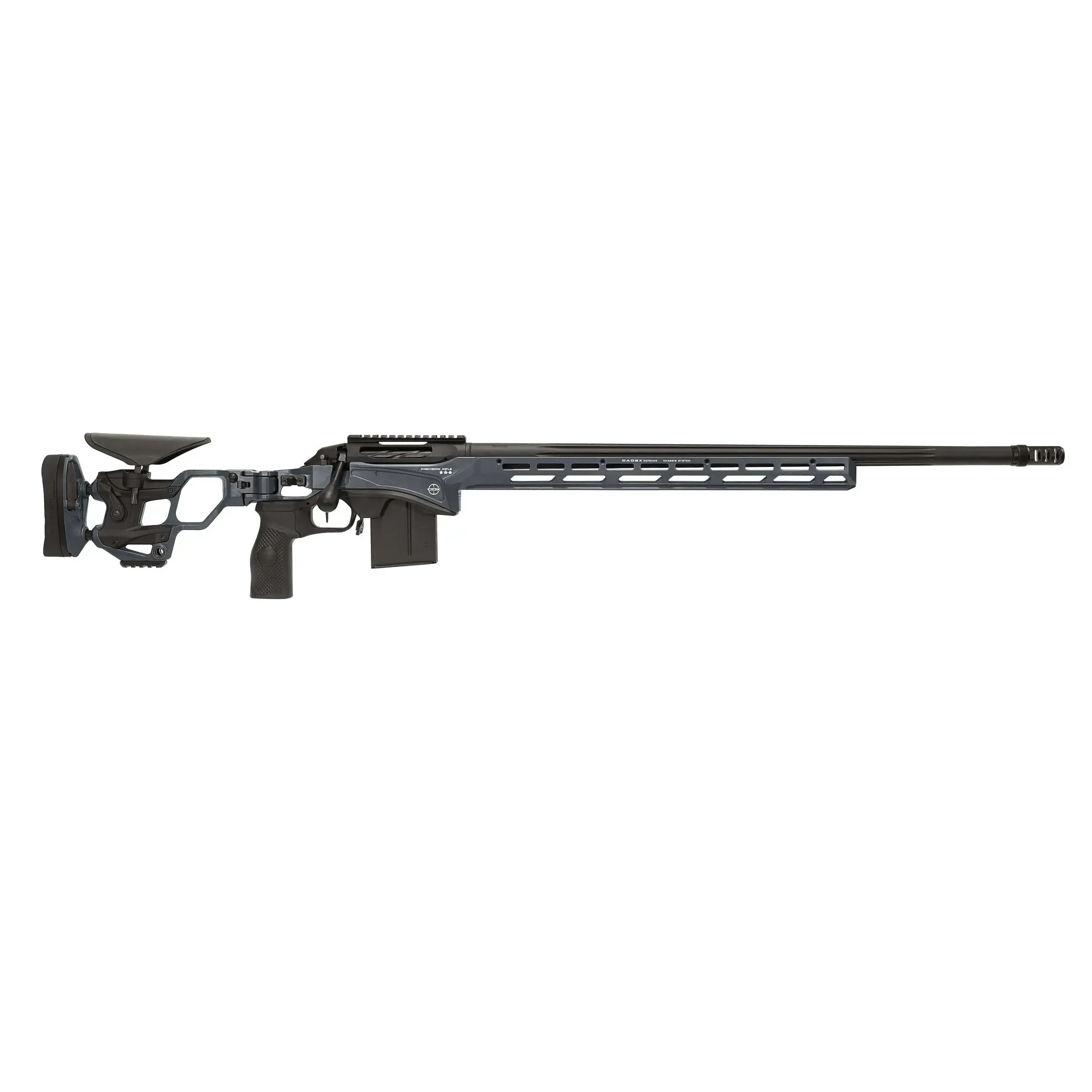 Cadex Defense CDX-SS SEVEN S.T.A.R.S. PRO .223 Rem 26" 1:8" Bbl Hybrid Grey/Black Rifle w/Hunting-Style MB CDXSS-PRO-223-26-CS20-D2B1N-HGB