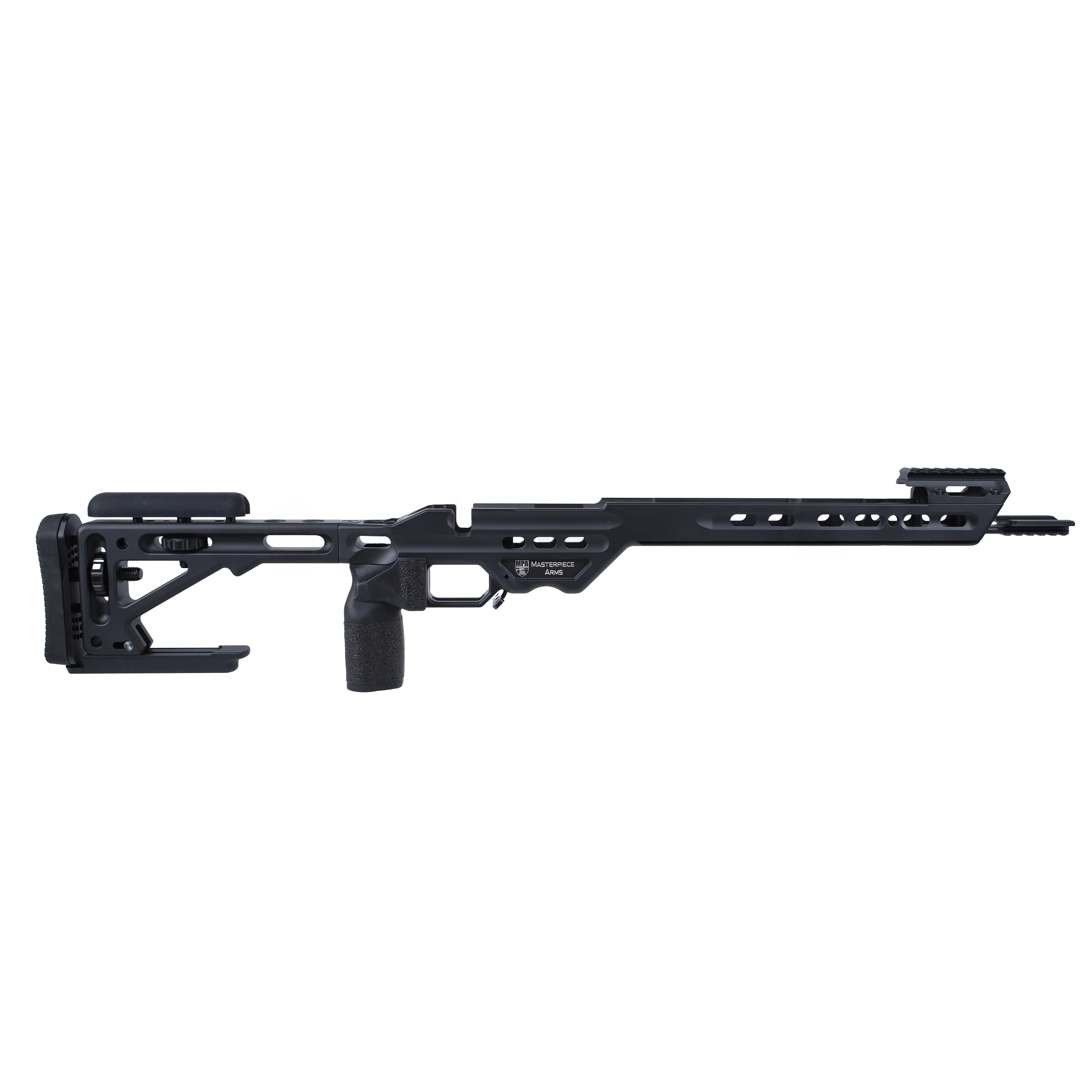 Masterpiece Arms Howa SA LH Black Competition Chassis COMPCHASSISHOWASA-BLK-LH-21
