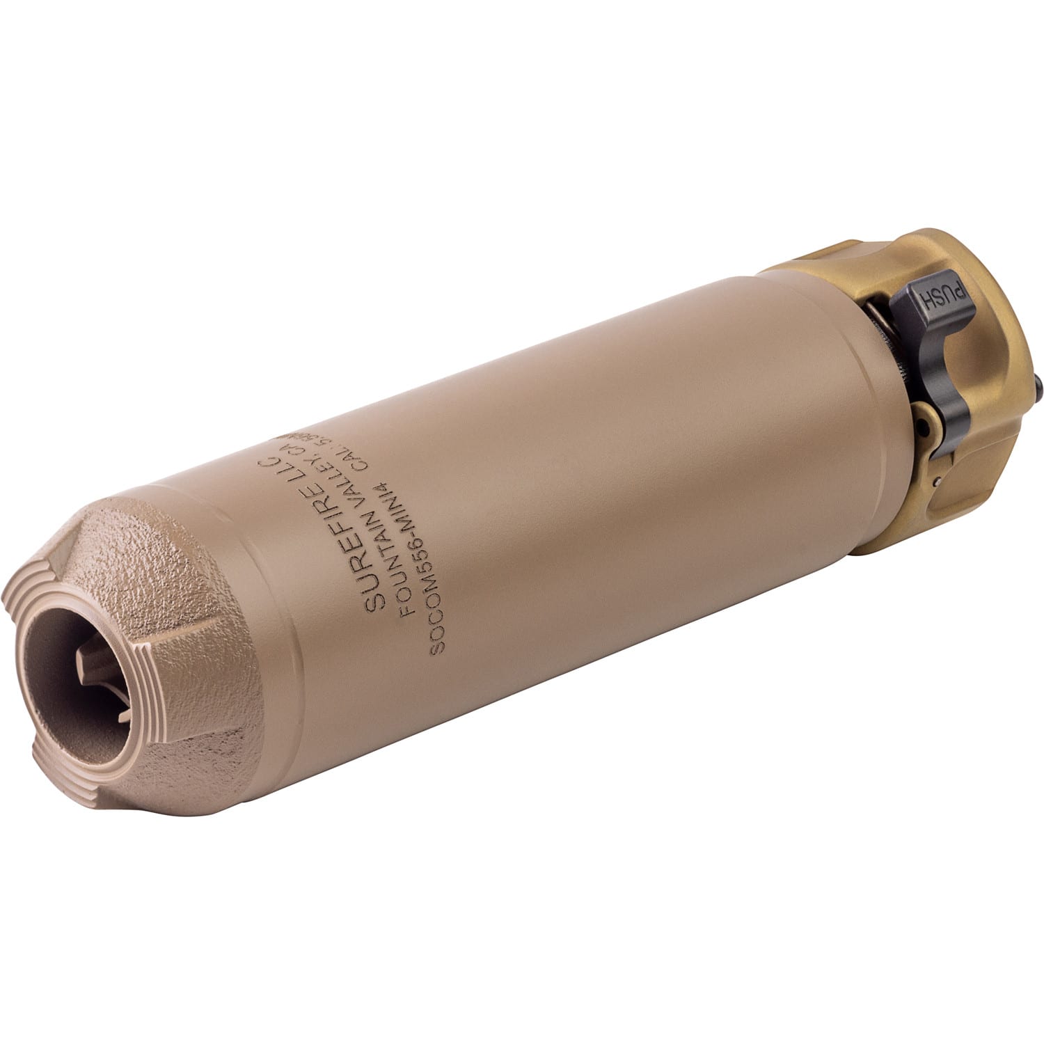 Surefire Socom 4 Series 5.56 5.5" Low Back Pressure Suppressor Dark Earth (NFA) SOCOM556-MINI4-DE