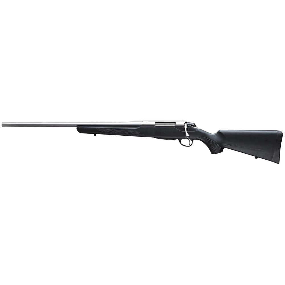 Tikka T3X Lite Stainless Steel 223 REM NS 22.4 BBL 1:1/8 TPI LH 4RD Synth / Black JRTXB412