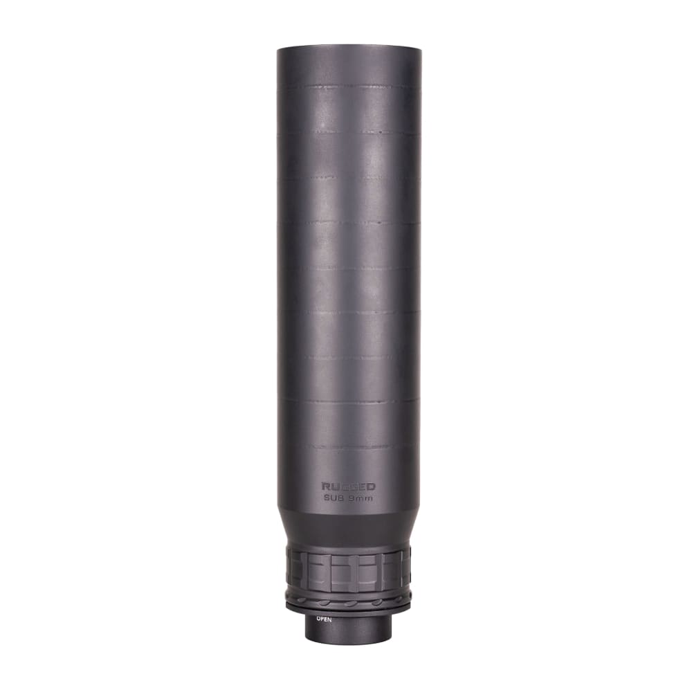 Rugged Suppressors Sub9 Sub-gun Optimized w/HUB/Universal Threading Suppressor Compatible with HK Spec 3 Lugs and HUB 1.375x24 Mounts SUB9