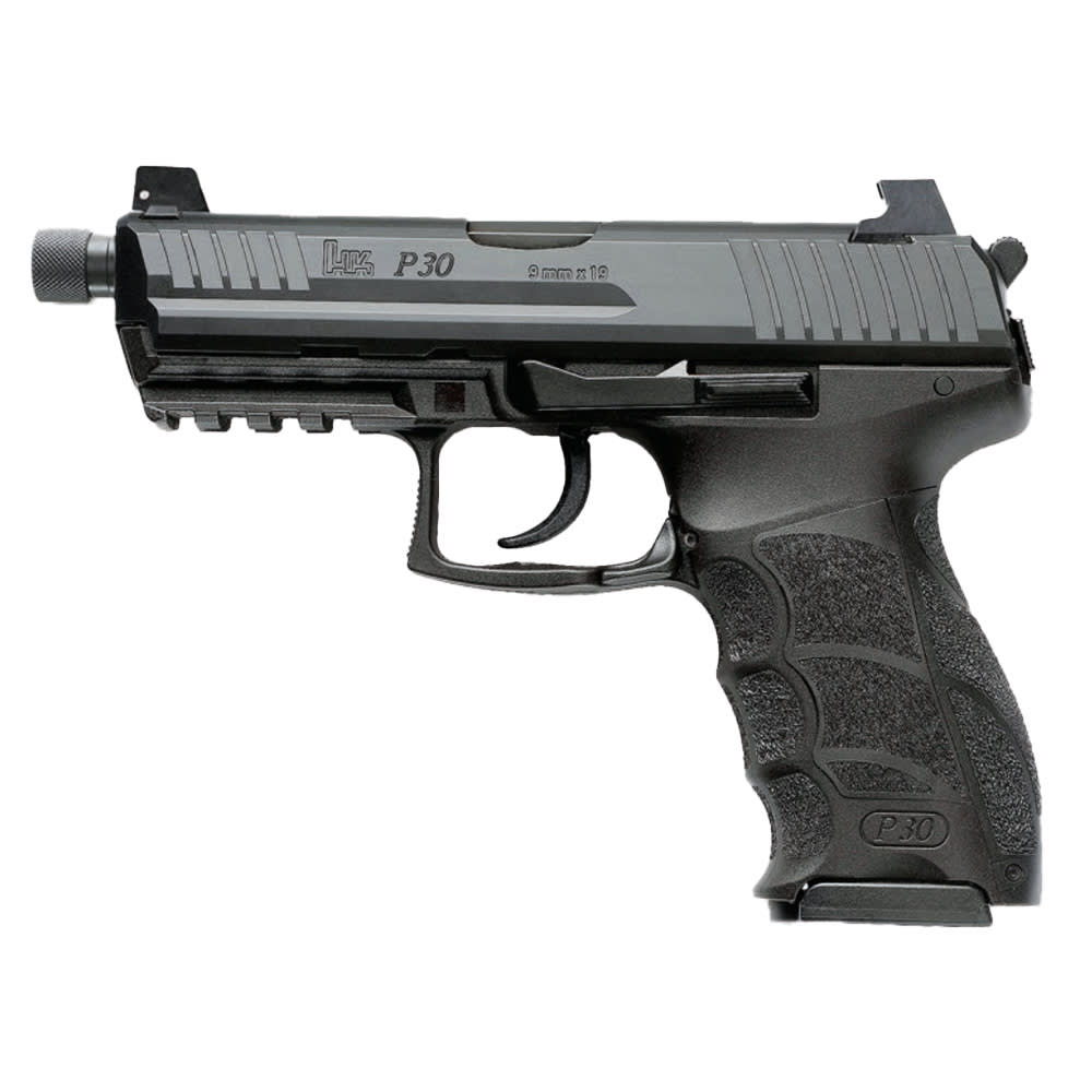 Heckler &amp; Koch P30 Tactical V3 9mm DA/SA Rear Decocking Button Pistol w/(1) 17 &amp; (1) 20rd Mag 81001472