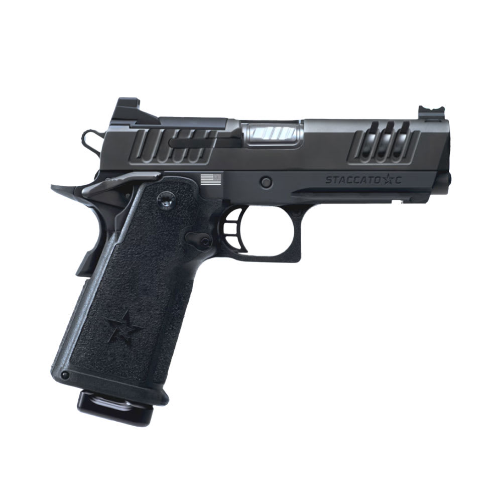 Staccato C Full Size Grip Carry + Duty V3 C Optic Ready Stainless Bbl (Curv Trig) w/ X-Series Serrs DLC/SS Frm/Fnsh 15-1501-000004-01
