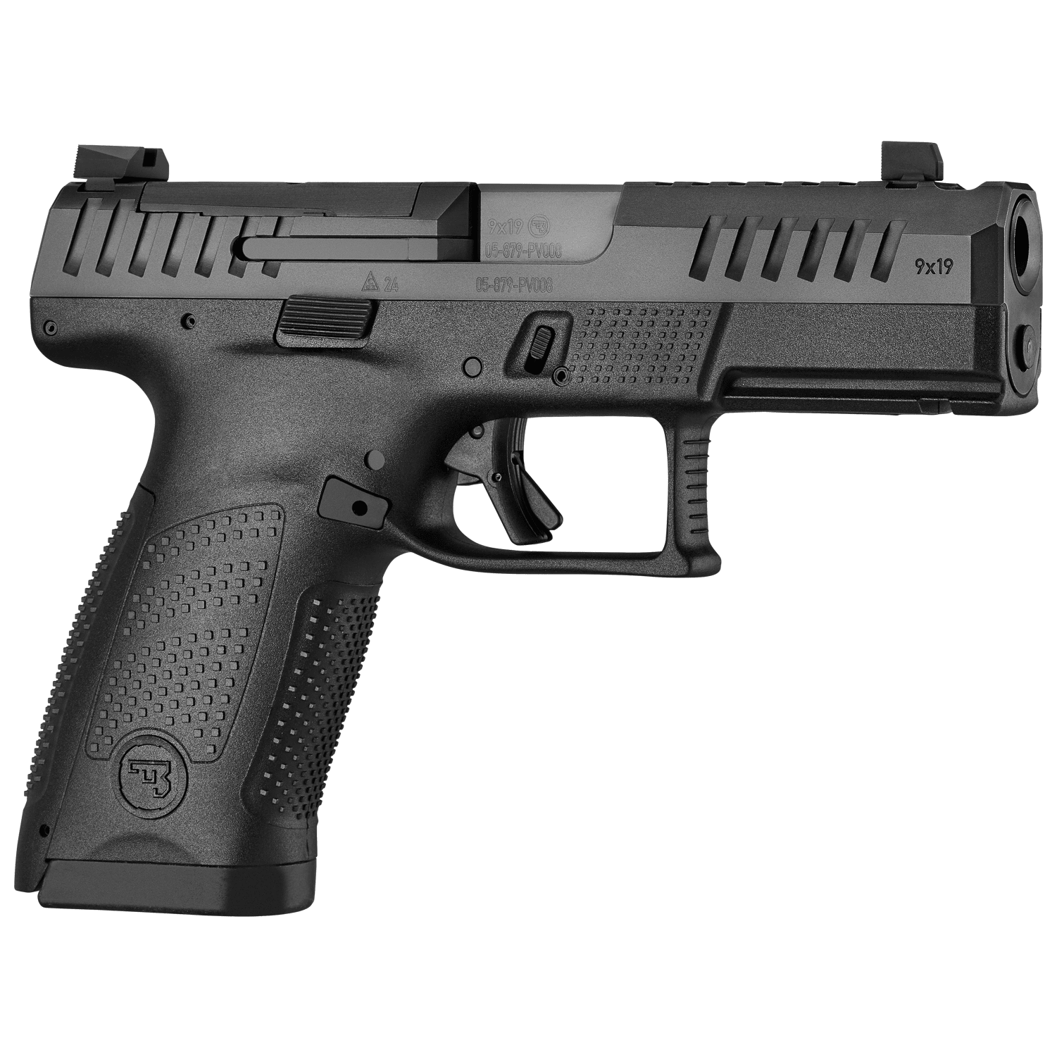 CZ-USA P-10 C OR PORTED 15 rd Blk Handgun w/Polymer Frame, Integrated Compensator,Nocturne-Style Sights 91578