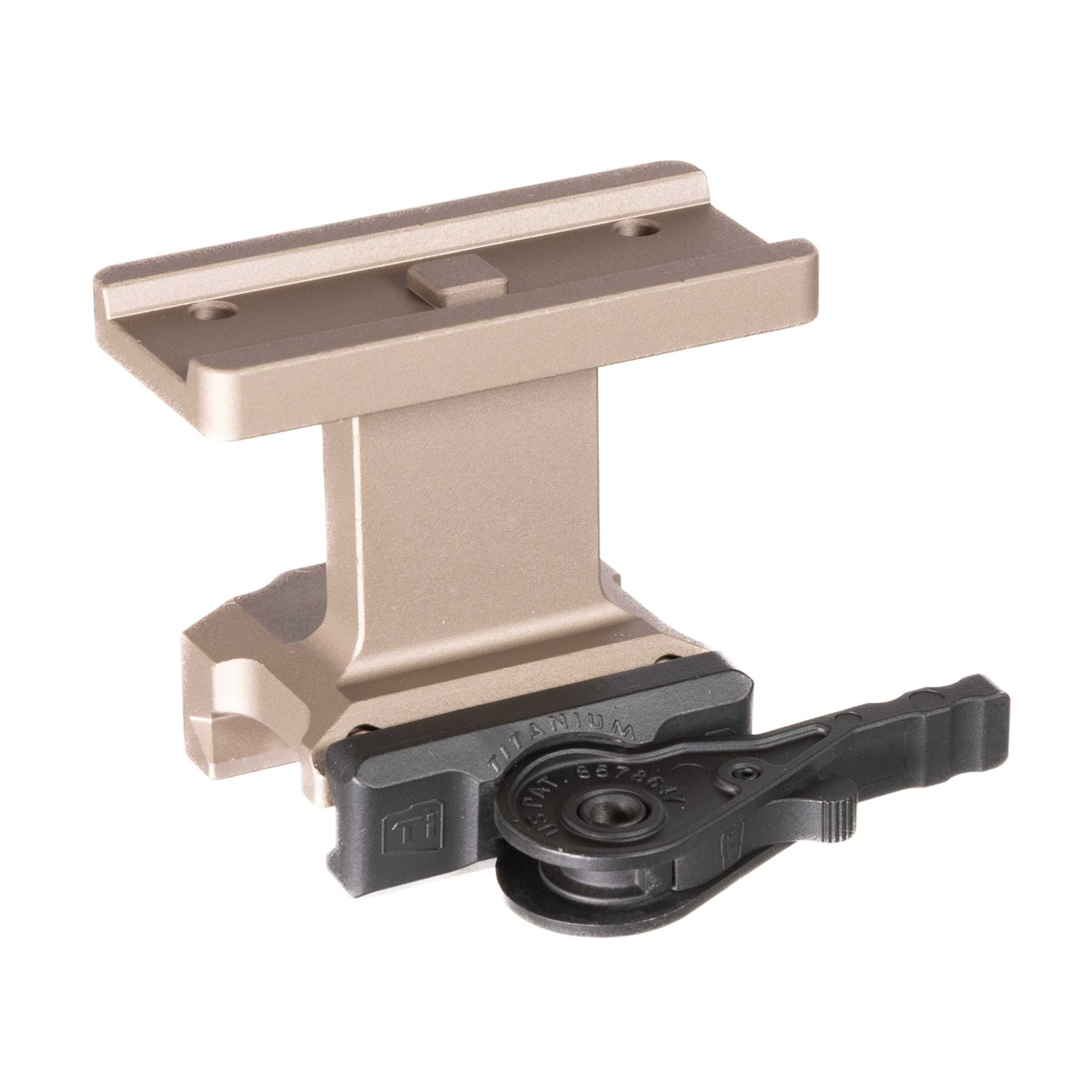 ADM Lightweight QD T1/T2/CompM5 1.93" FDE Mount w/LH Ti Lever AD-T1-LW-H-FDE-TL