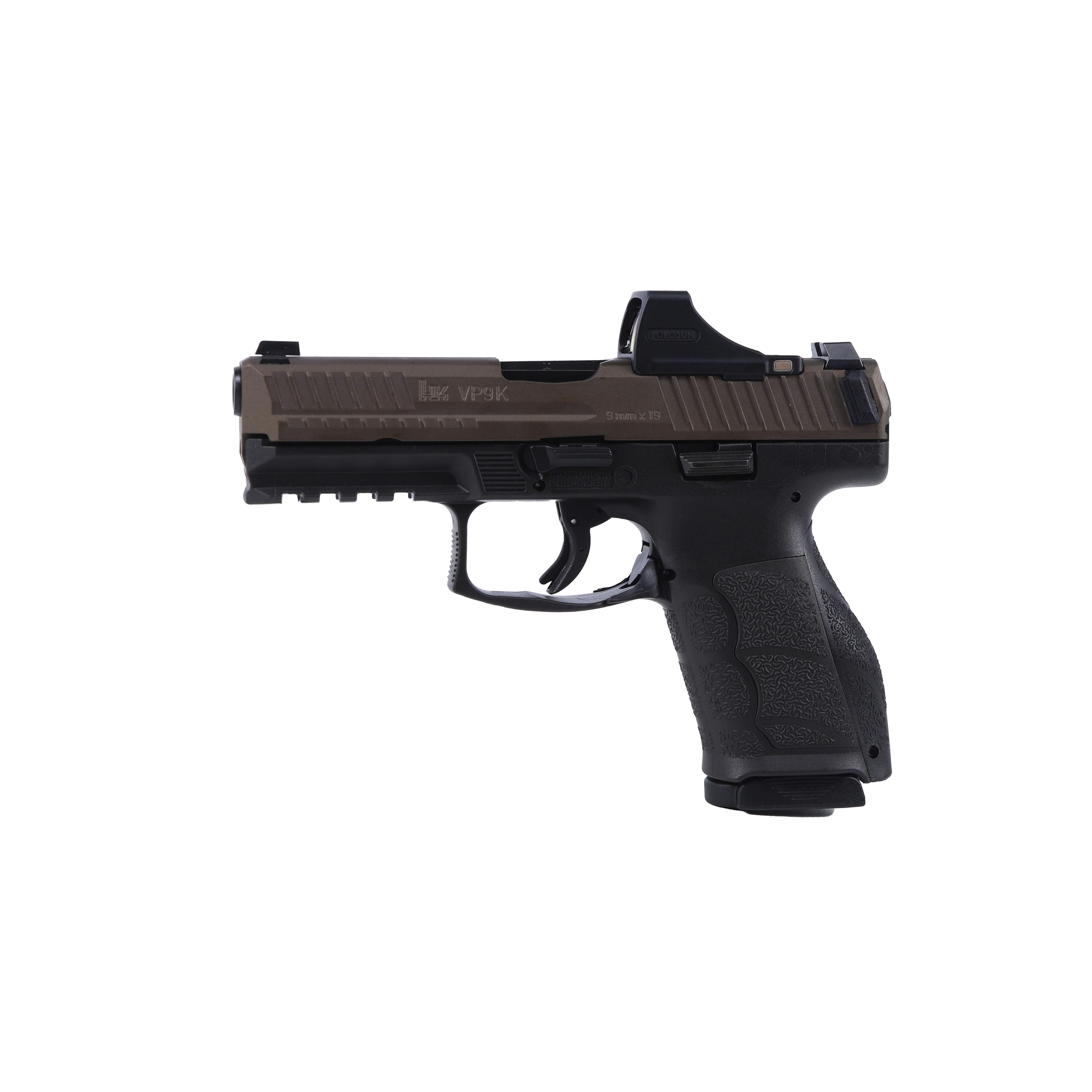 HK VP9A1 K 9mm 4" Bbl Optics Equipped SCS Midnight Bronze Pistol w/(2) 15rd Mags 81001305