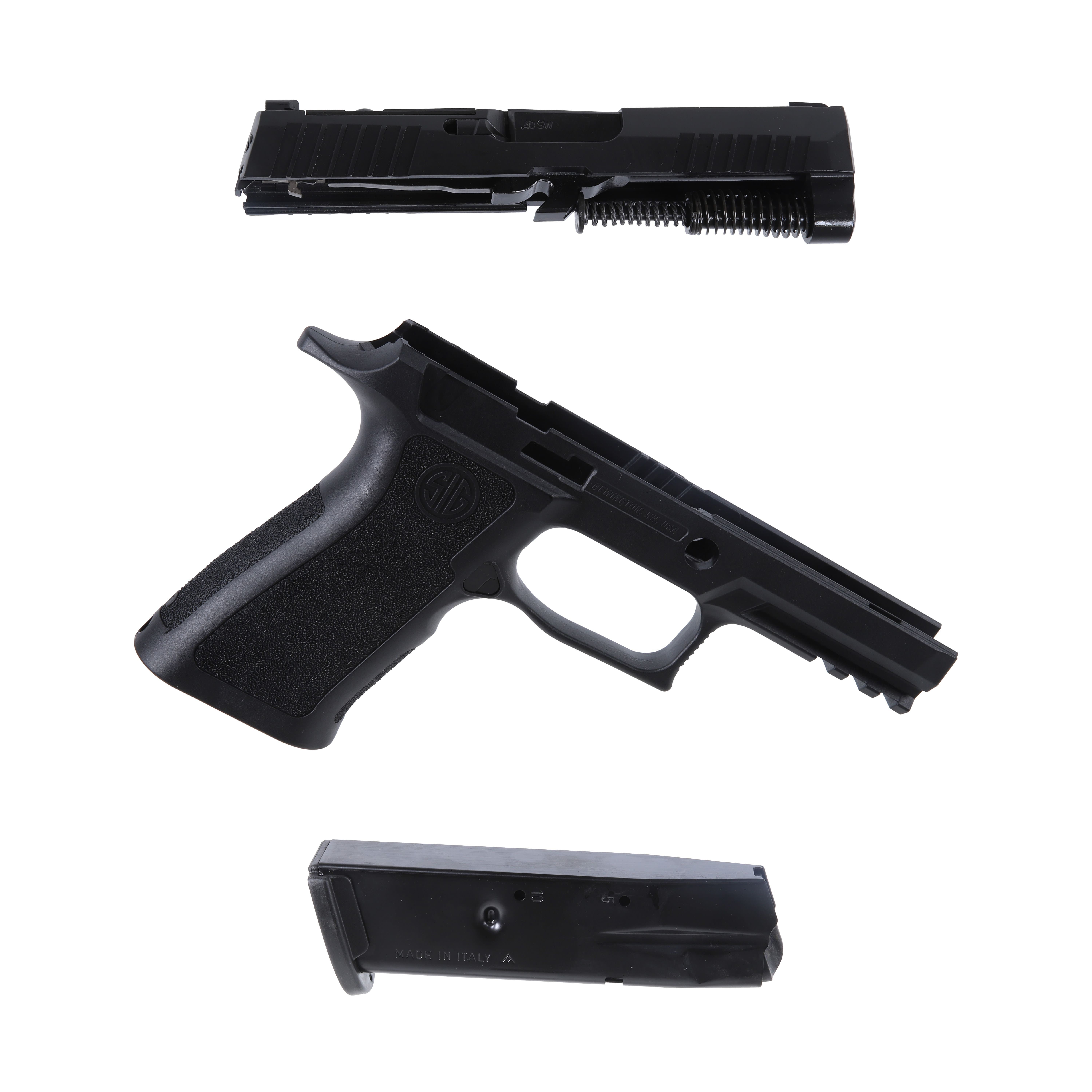 Sig Sauer P320 Cal-X P320 40 S&amp;W Carry Medium Blk (1)10rd Steel Mag X-Change Kit CALX-320XCA-40-BXR3
