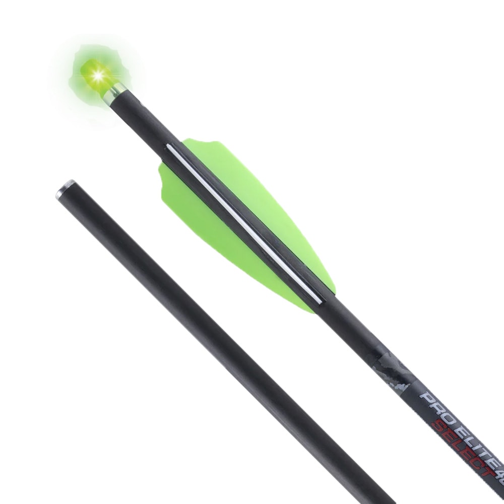 TenPoint Pro Elite 400 Select Alpha-Blaze 20" .001" Green Lighted Carbon Arrows 3pk HEA-679.3