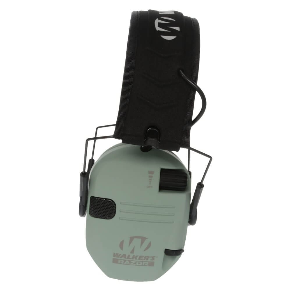 Walker's Razor Slim Electronic Muff Sage Green Electronic Ear Muffs GWP-RSEM-SGN