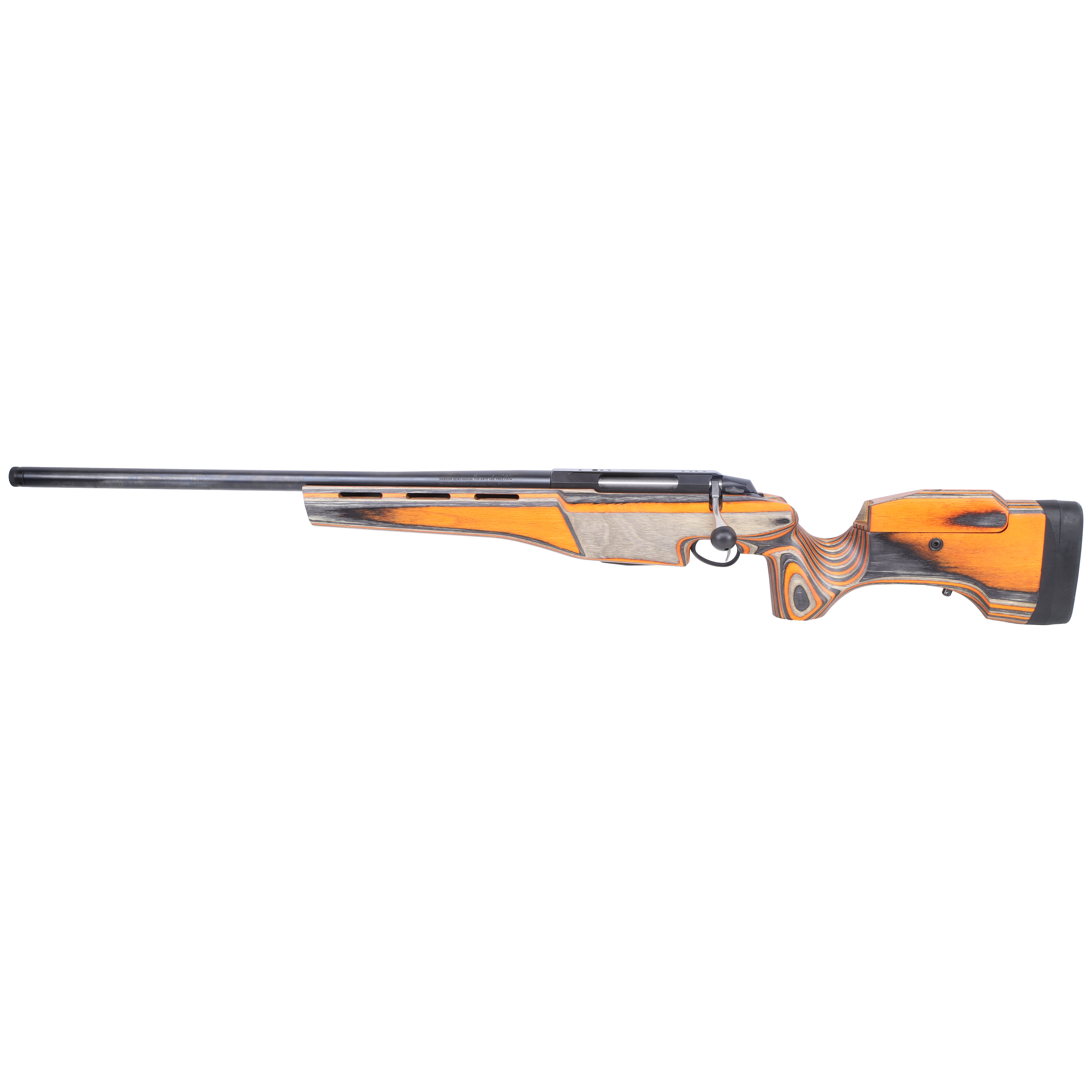 Tikka T3X Sporter Blued Steel 308 WIN NS 23.7 BBL 1:1/10 M18X1 TPI LH 5RD Laminate ADJ CHK / Oiled Orange J03222
