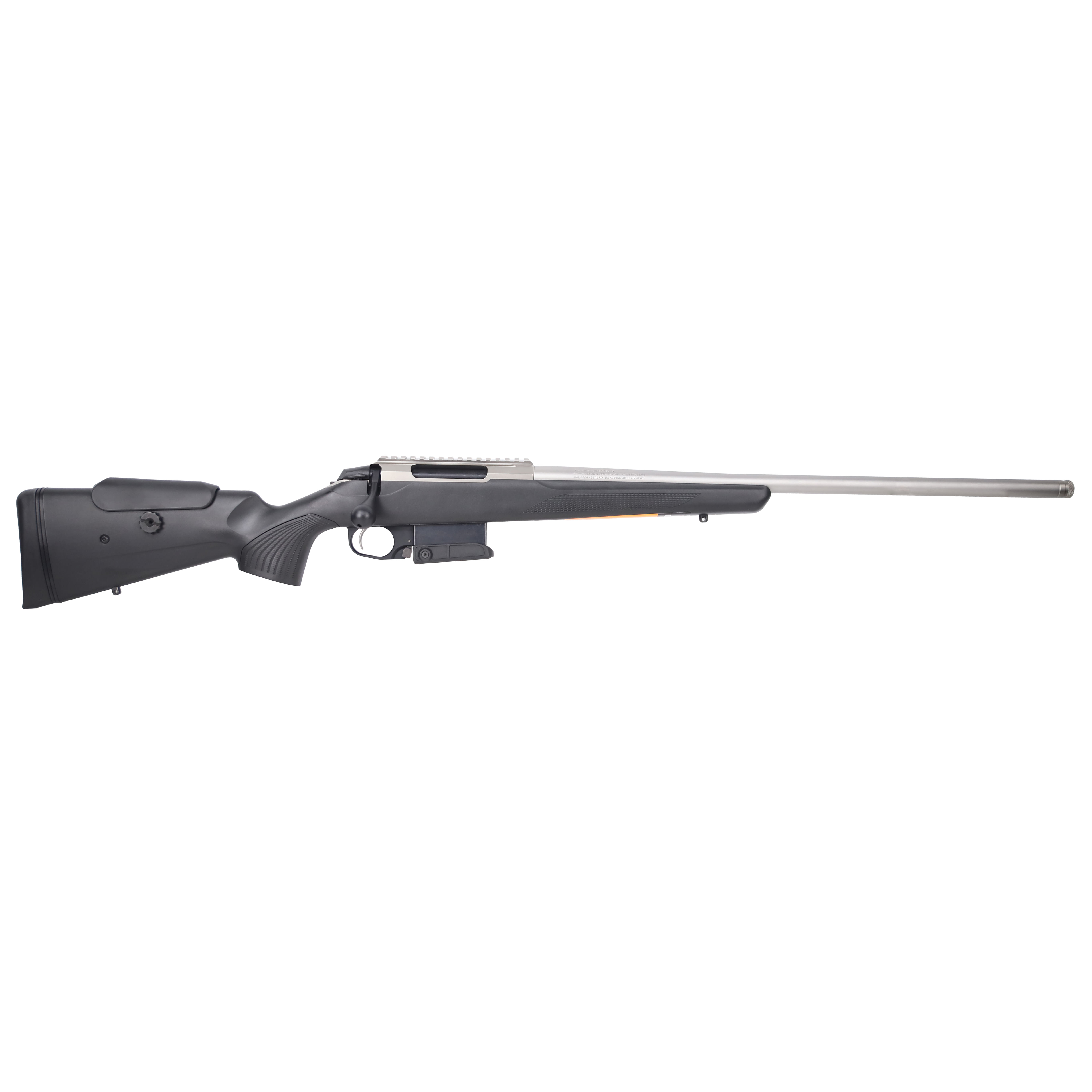 Tikka T3X Ctr Stainless Steel 223 REM NS 24 BBL 1:1/8 5/8x24 TPI RH 10RD Synth ADJ CHK / Black J03577