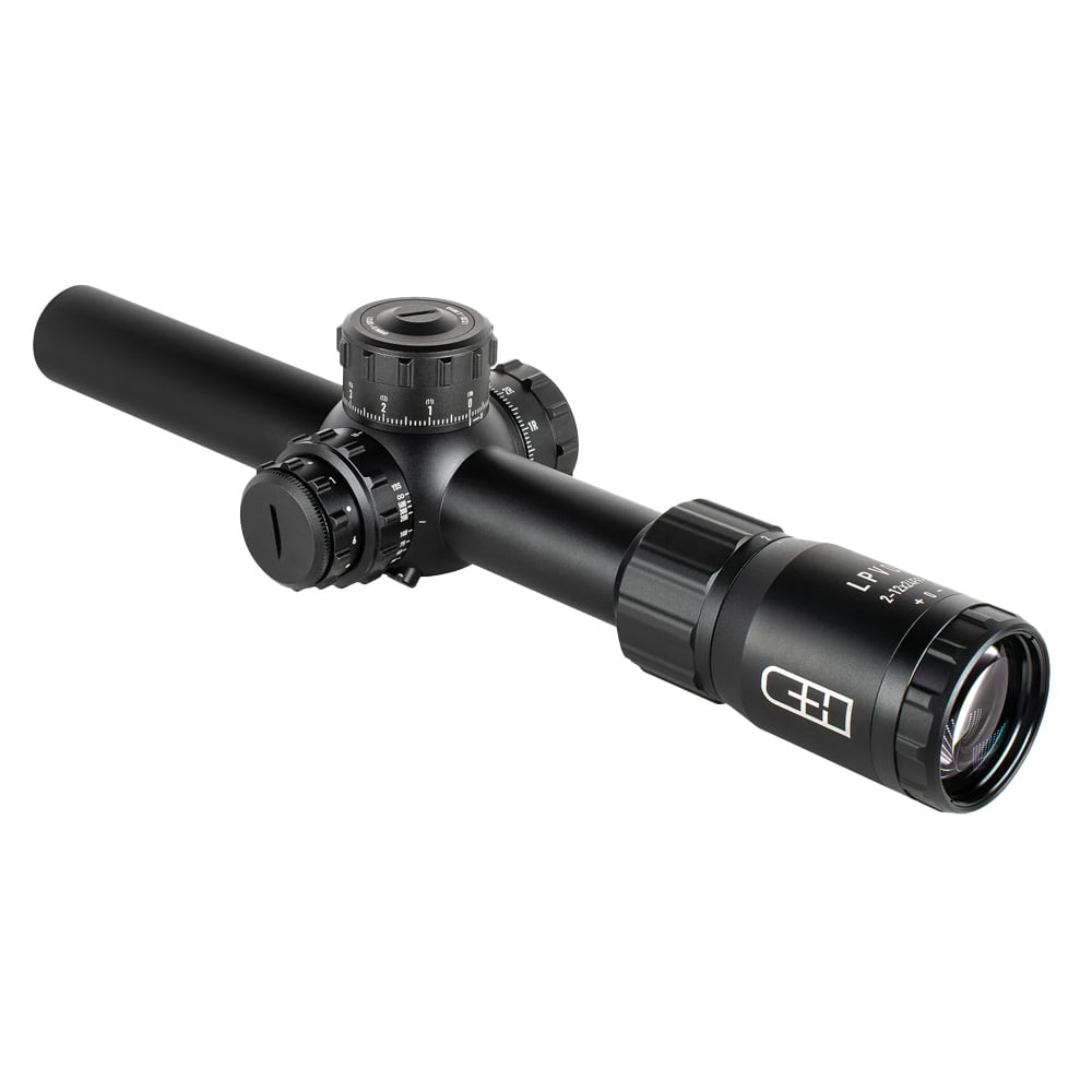 C&amp;H Precision 2-12x24mm FFP LPVO 30mm-Tube Etched/Illuminated Waterproof MRAD Reticle RD-LPVO-RD