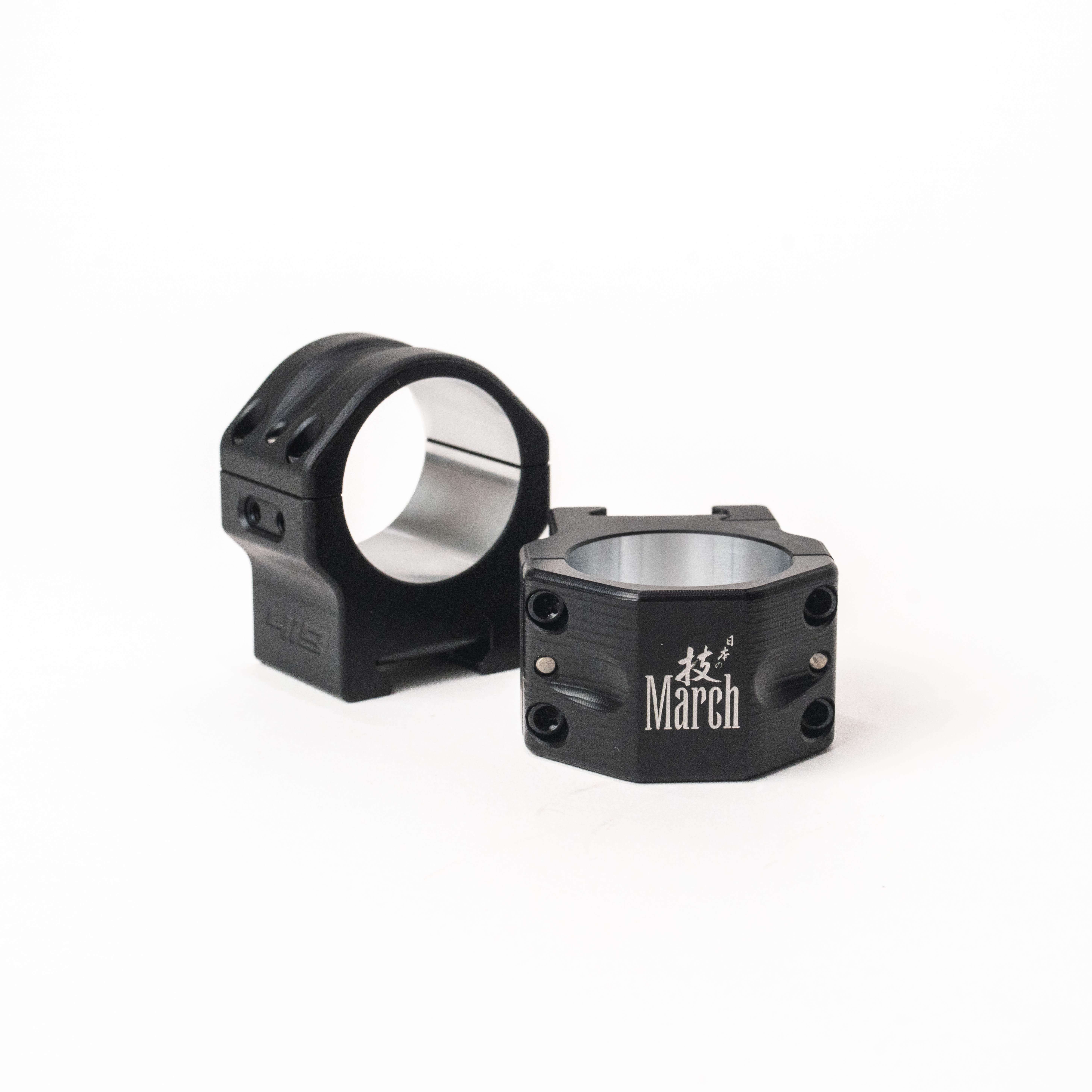 USED March Scopes Area 419 Match 34mm Tube 32mm High Scope Rings for Picatinny Rail MSR-MT-34-32 - Excellent Condition USED9319