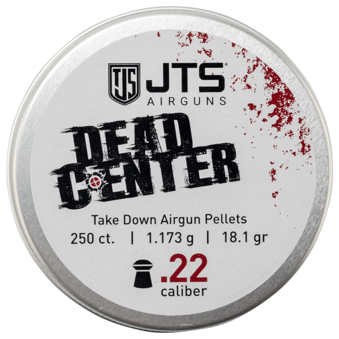 JTS Dead Center Precision .22 Cal 1.175g (18.13gr) Domed Pellets (250 ct) Bulk Package JAC100