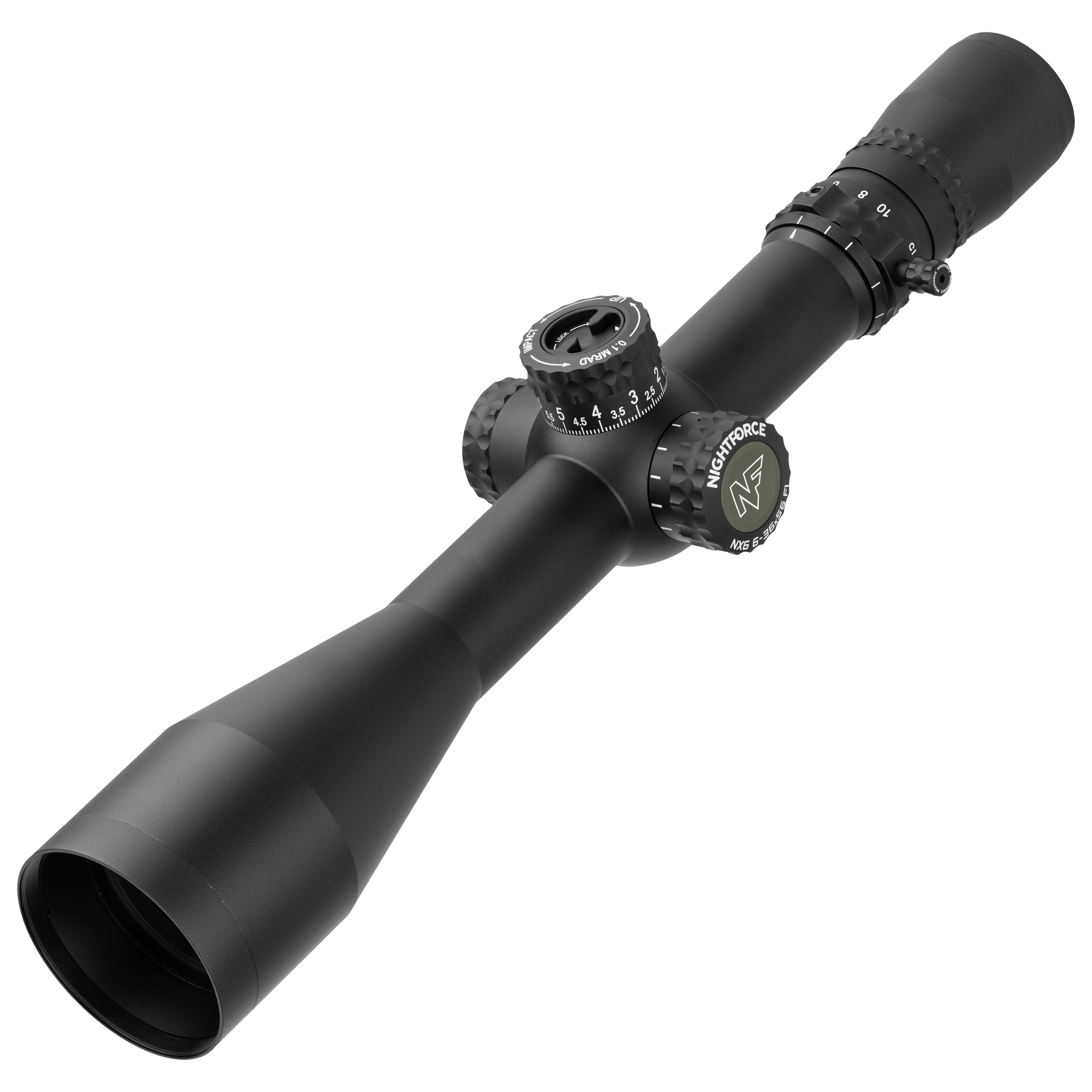 Nightforce NX6 6-36x56mm F1 FieldSet .1 MRAD DigIllum Mil-XT First Focal Plane Reticle Riflescope C747